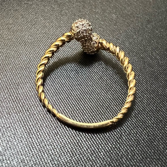 👑✅PRICE FIRM✅Genuine Dual Ball Cluster Diamond 14kt Gold Ring - Picture 10 of 16